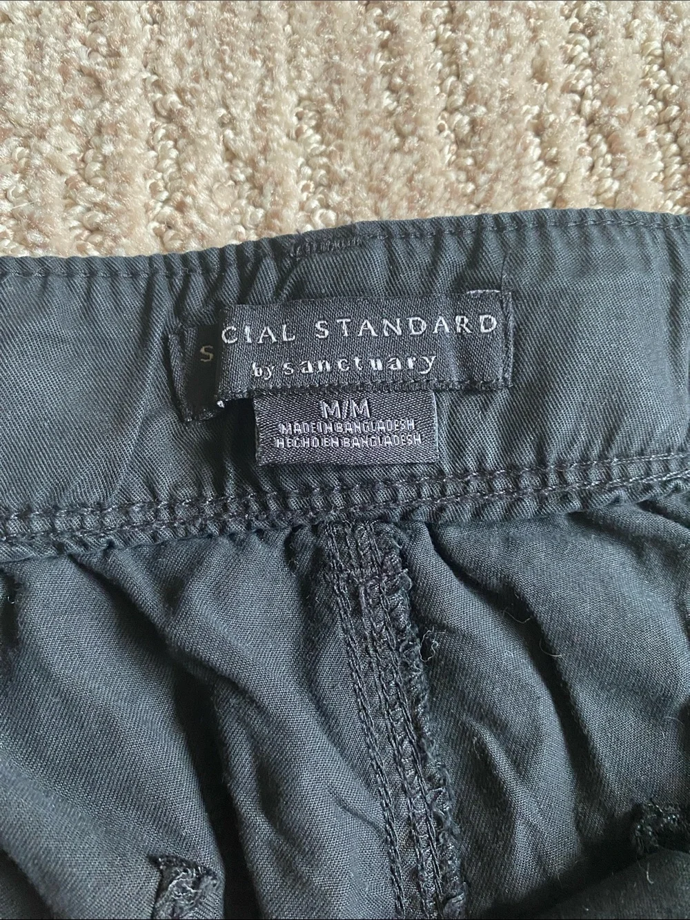 Social Standard by Sanctuary Black Lightweight Lyocell Shorts